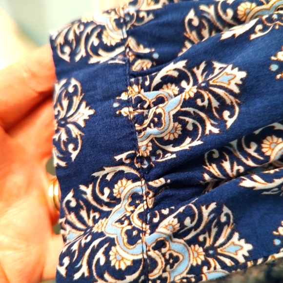 Forever 21 Dress, Blue Design,  Size Large - Picture 4 of 5